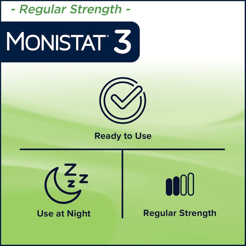 Monistat 3-Day Yeast Infection Treatment with Pre-Filled Cream Applicators and Anti-Itch Cream - Image 5